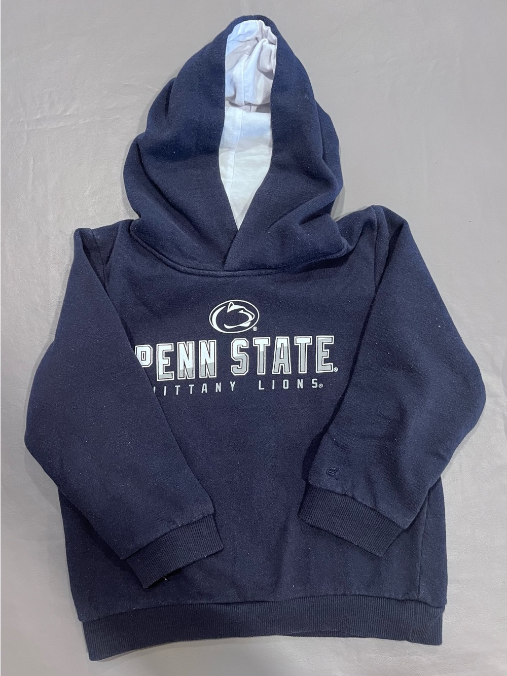 Colosseum Penn State Navy Hooded Sweatshirt with White Logo